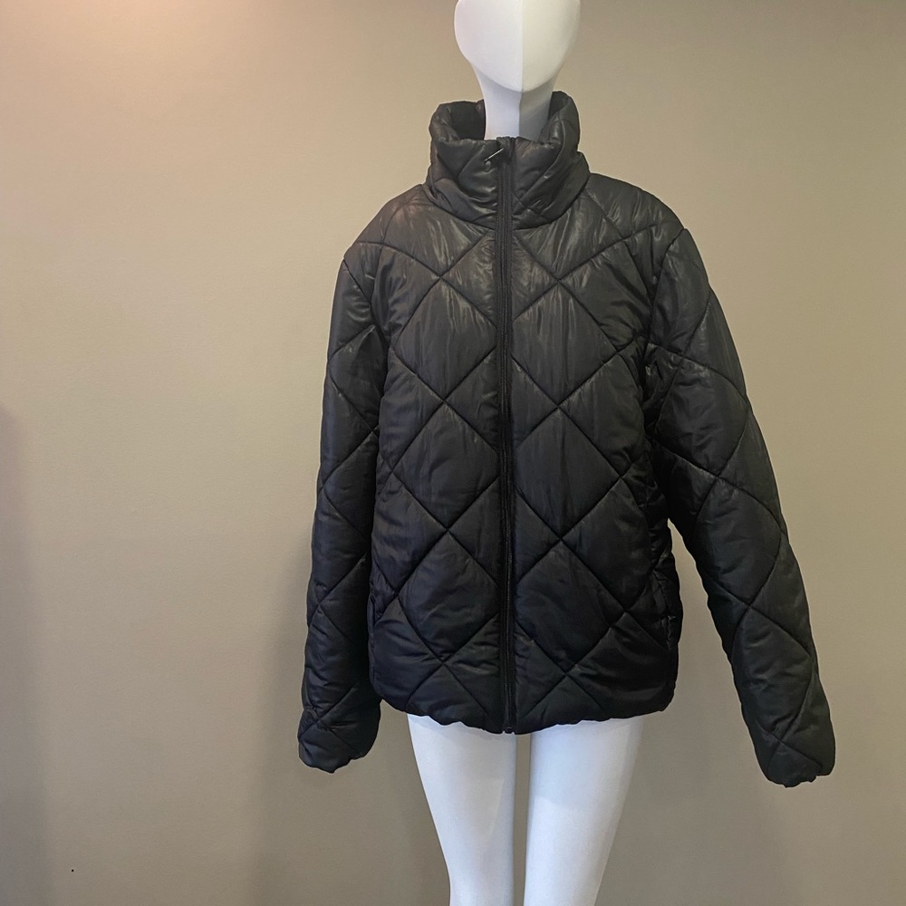Joe Fresh Black Puffer Jacket - Large